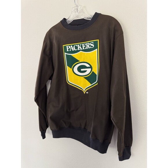 Rare Vintage Insignia Sport Green Bay Packers Crewneck Medium Pullover Brown - Picture 3 of 14